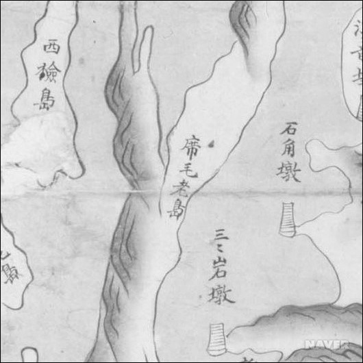 석모로도 - 『해동지도(강도)』의 석모로도 일대