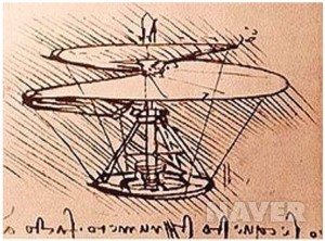 레오나르도 다빈치의 헬리콥터 상상도