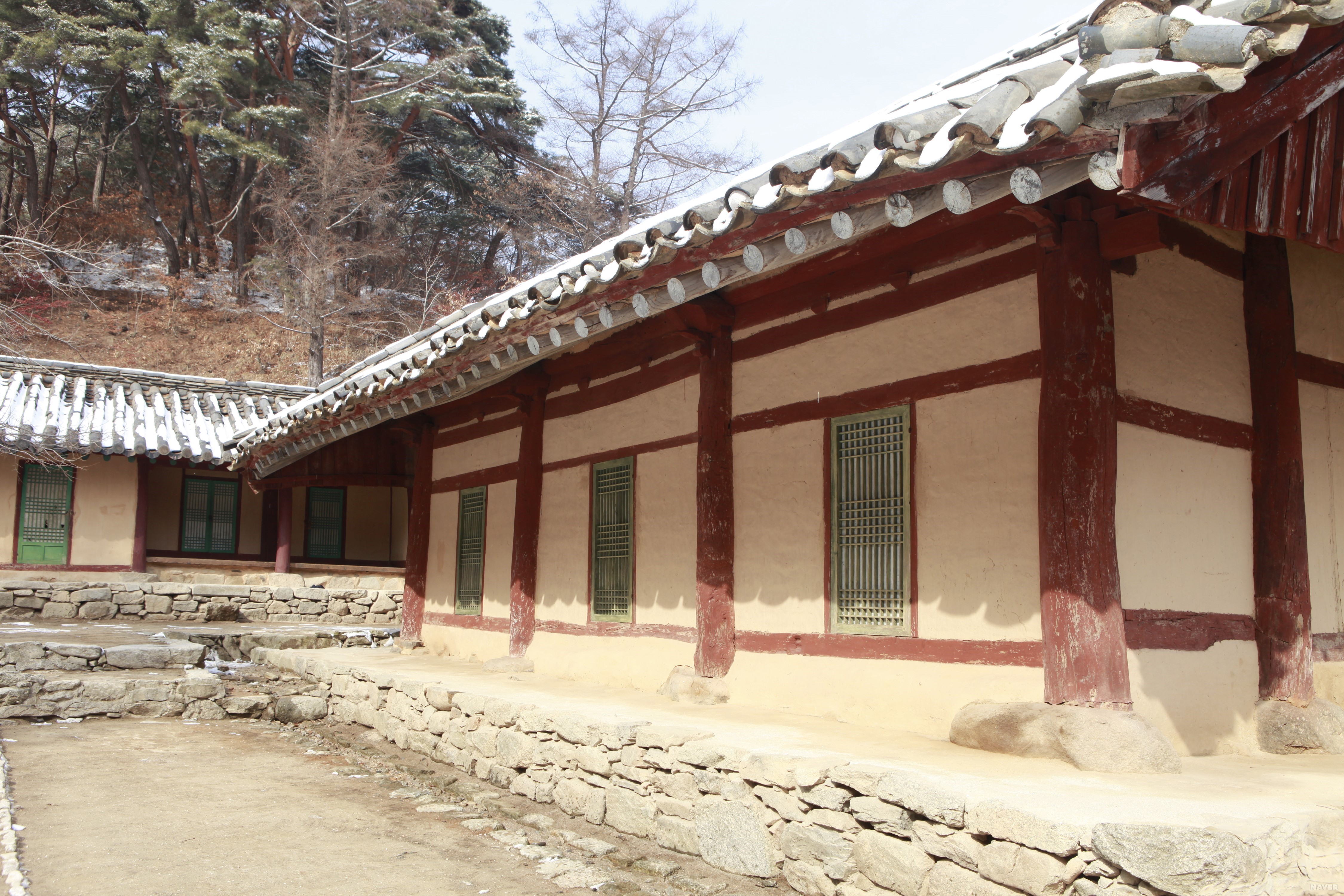 월정사 - 수월당 뒷면 기단(水月堂 後面 基壇)