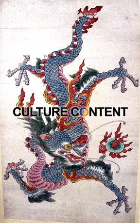 무신도 속의 용과 용궁 - 청용도
