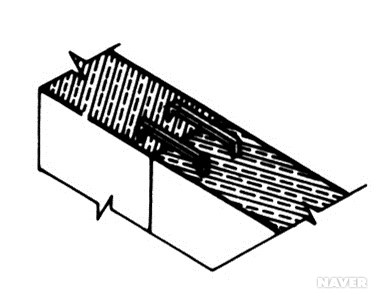 부착철문의 종류·붙임, 돌공사의 공구 - 꺽쇠