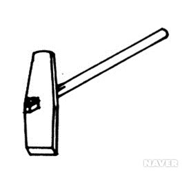 부착철문의 종류·붙임, 돌공사의 공구