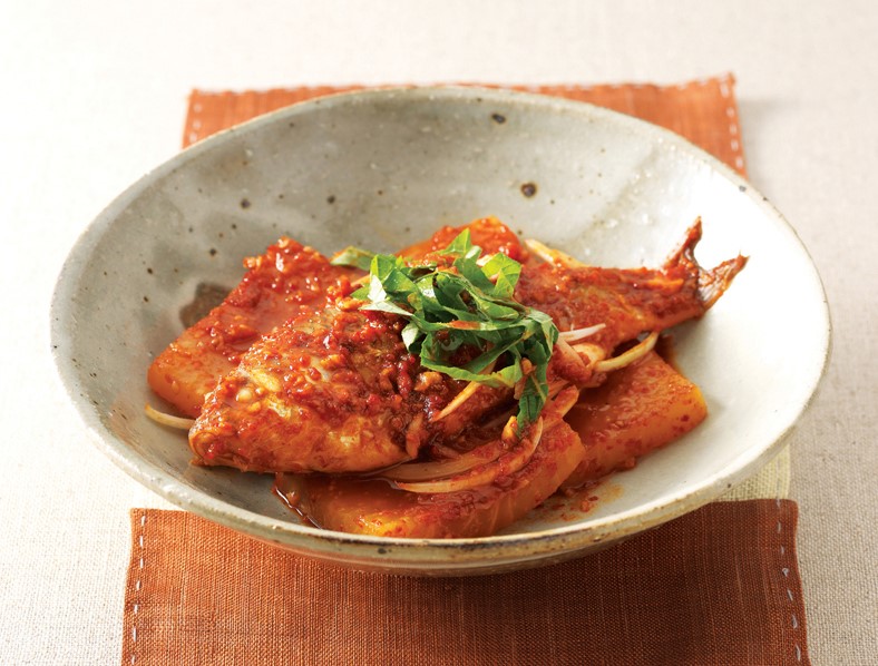 돌붕어채소찜