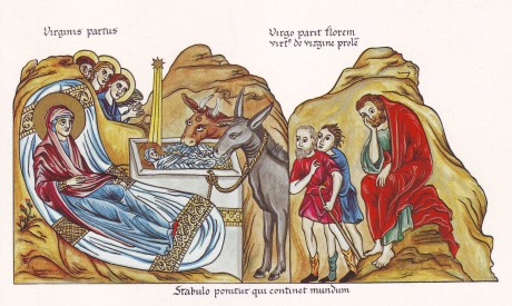 그리스도의 탄생을 그린 중세의 그림