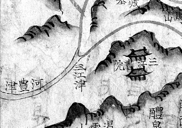 삼강나루 - 『각읍지도』(용궁)의 삼강나루(삼강진) 일대