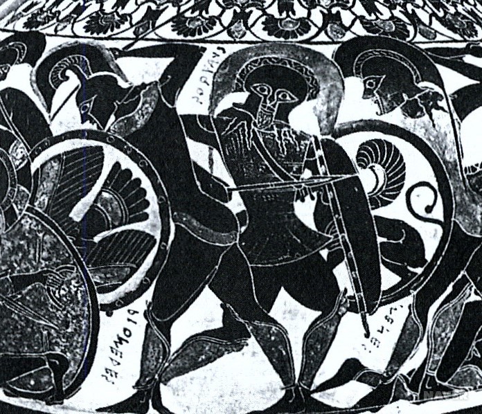트로이아 전쟁을 묘사한 도기화