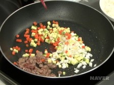 쇠고기김치볶음밥 요리과정
