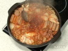 부대찌개 요리과정