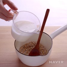 오트밀죽 요리과정