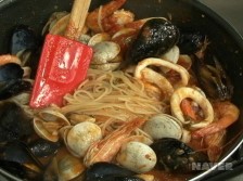 해산물토마토스파게티 요리과정