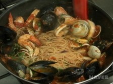 해산물토마토스파게티 요리과정