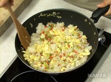 야채볶음밥 요리과정