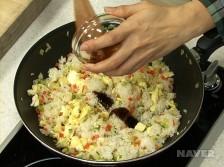 야채볶음밥 요리과정