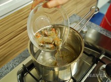 새우크림스파게티 요리과정