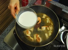 새우크림스파게티 요리과정