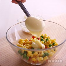 콘치즈 요리과정