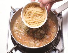 토마토소스 해물 파스타 요리과정