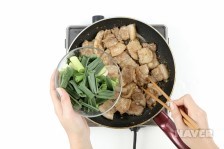 풋마늘 삼겹살간장볶음 요리과정