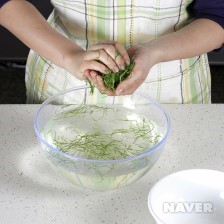 세발나물 요리과정