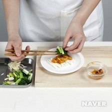 멍게 토로로 샐러드 요리과정