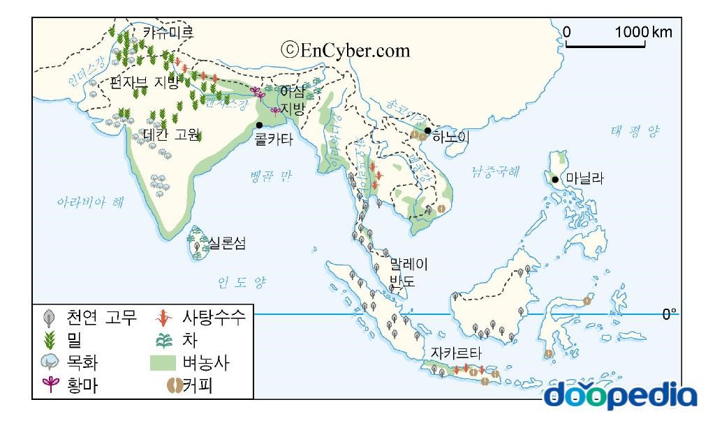 동남아시아의 산업 - 동남 및 남부 아시아의 농업