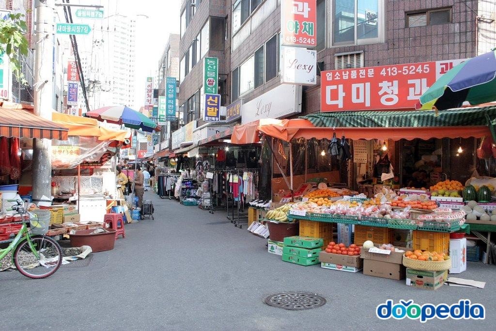 잠실동 - 신천도깨비시장 전경