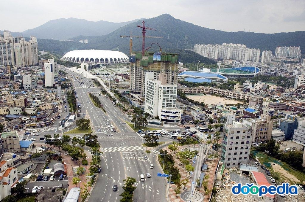 거제동 - 거성로타리에서 아시아드주 경기장방면
