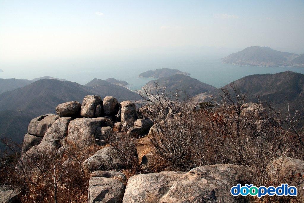 남해 금산 - 남해 금산 상사바위에서 본 남쪽전망
