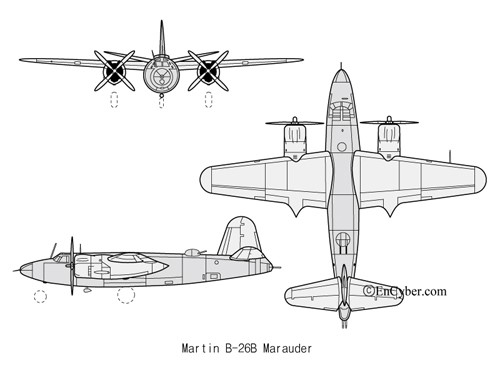 Martin B-26B Maraude - Martin B-26B Maraude 본문 이미지 1