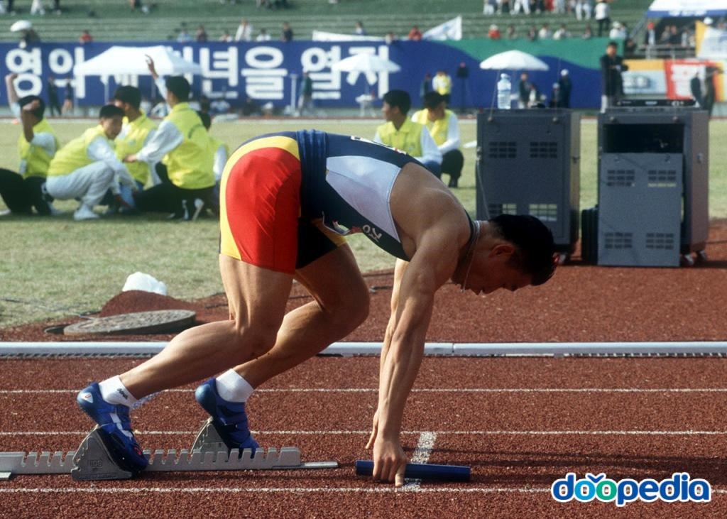 육상경기 - 400m 릴레이경기 스타트