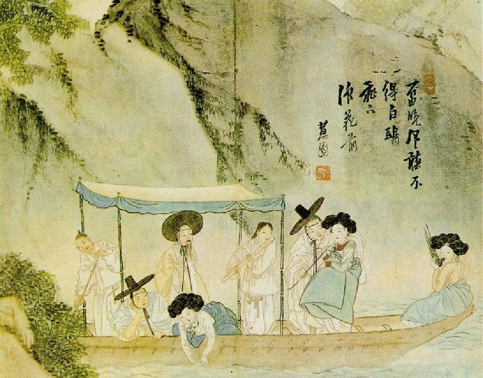 주유청강 (舟遊淸江)