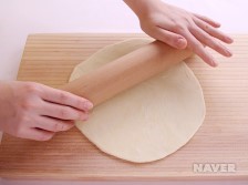 고구마피자 요리과정