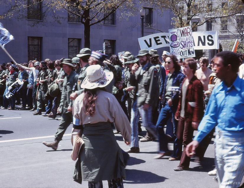 미국의 수도 워싱턴 D.C.에서 열린 베트남 전쟁 반대 시위
