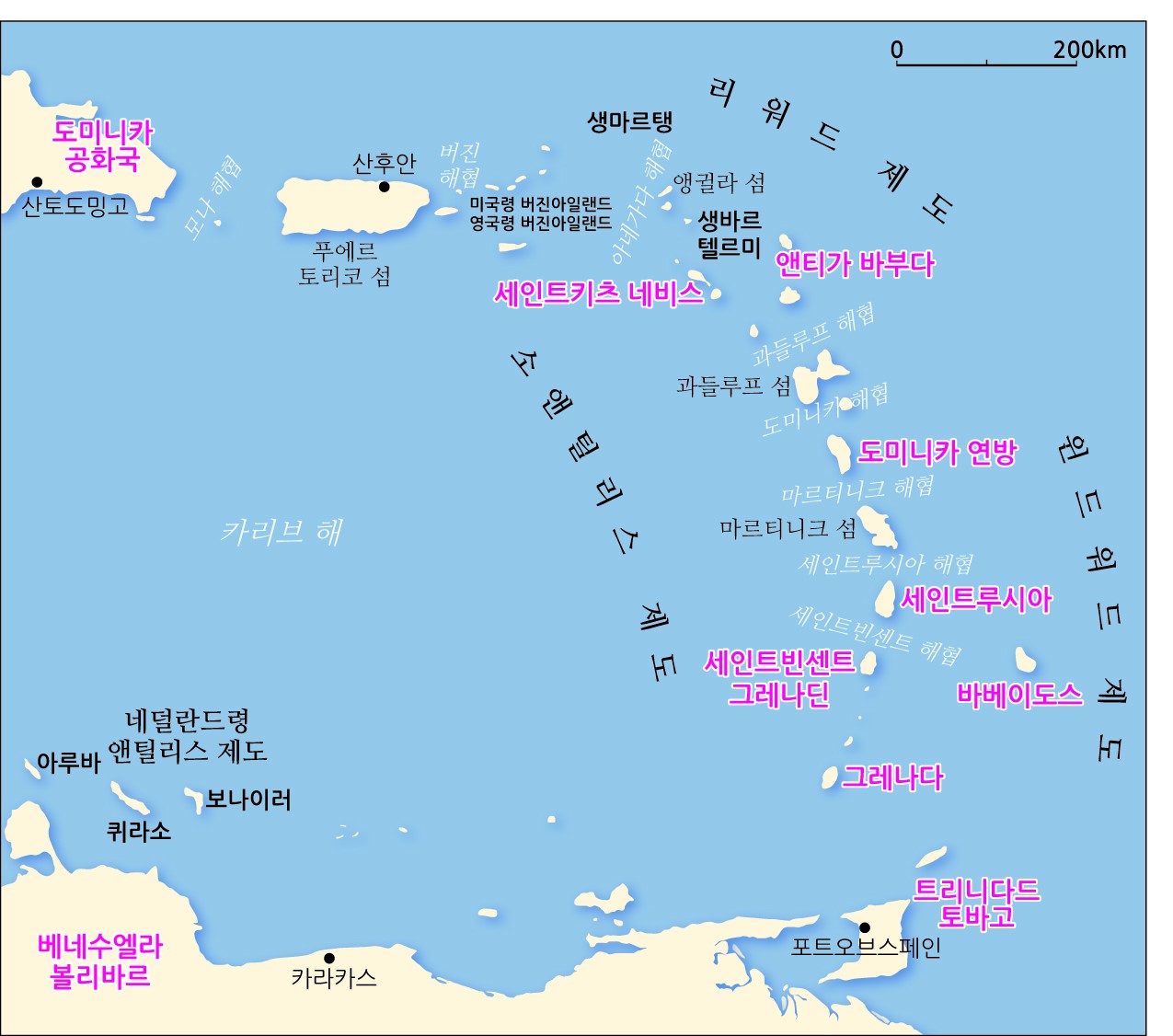 세인트조지스의 역사 - 소앤틸리스 제도를 이루는 국가와 섬들
