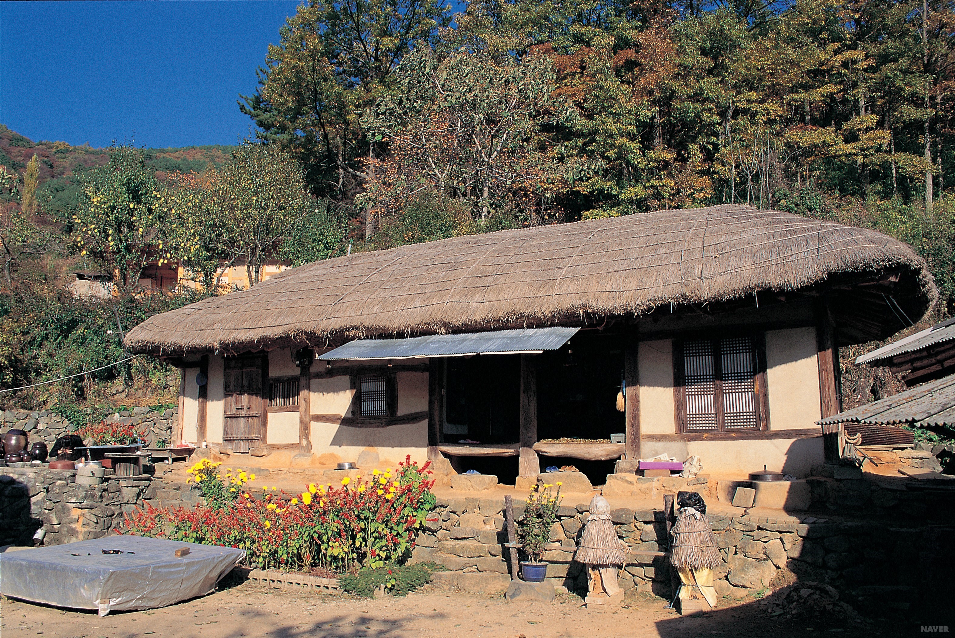 경북 지방의 초가 형태 - 경북 달성군 가창면 정대리 한듬이 마을-3