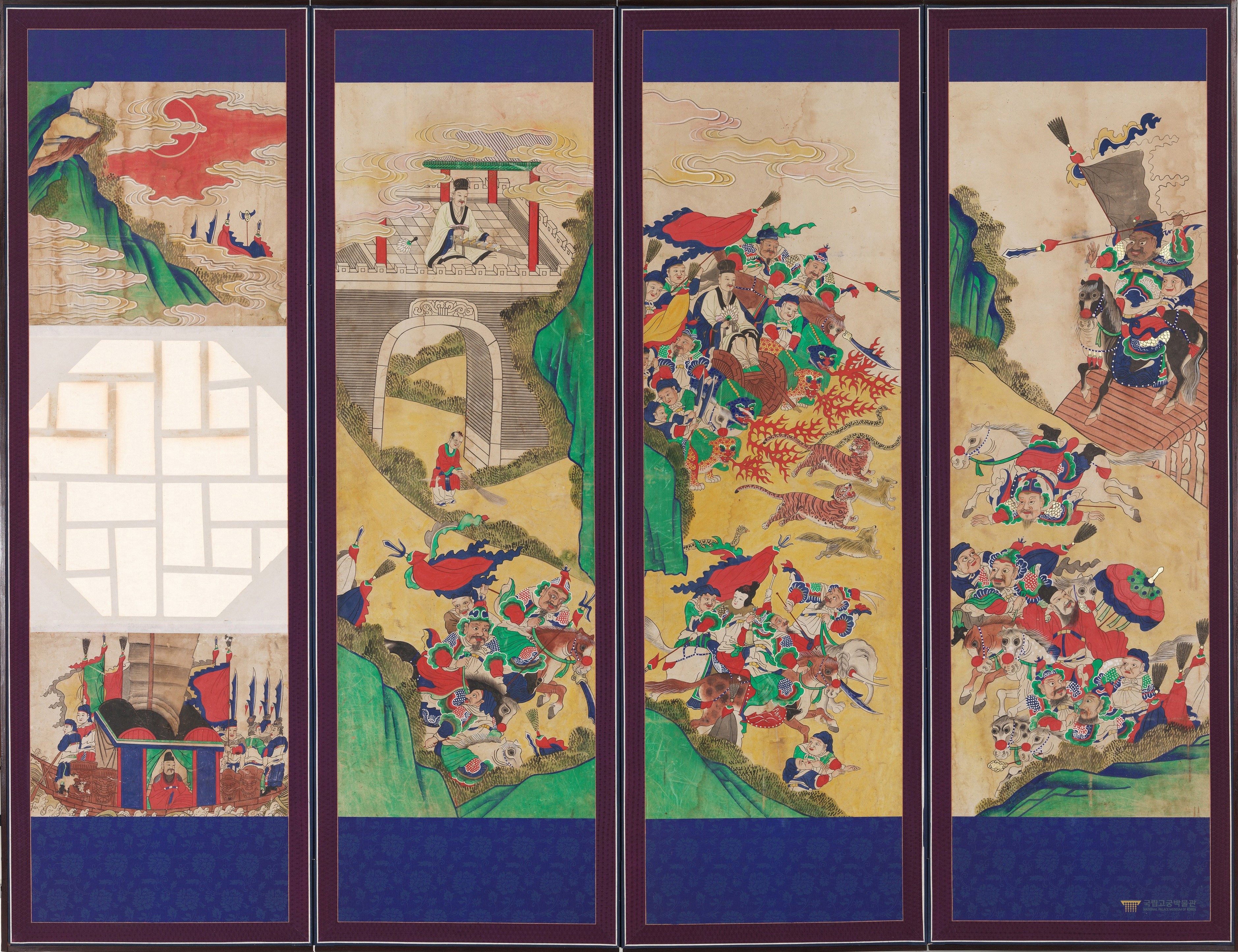 삼국지연의도 병풍 -