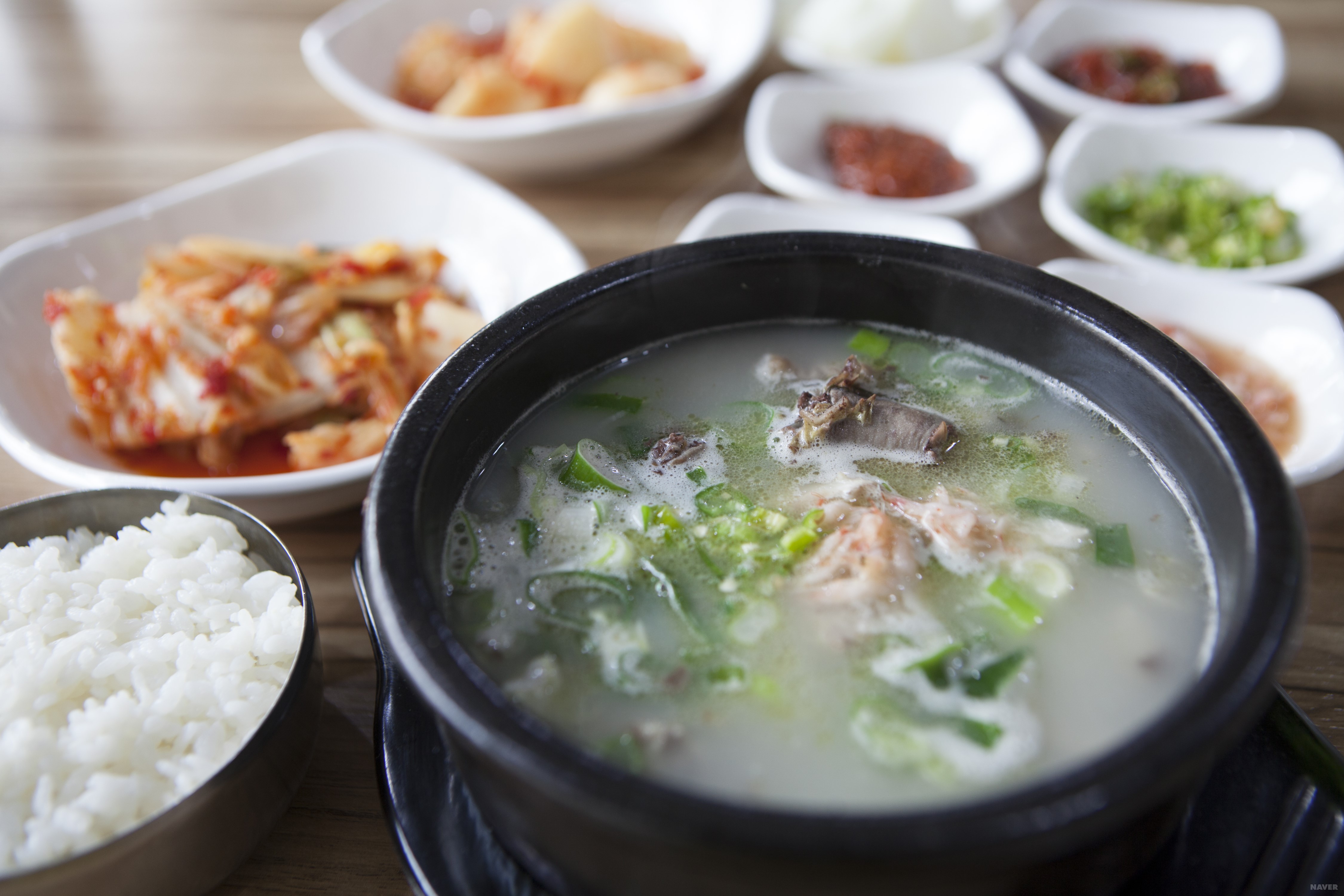 용인 백암시장 - 백암장에서 파는 순대국