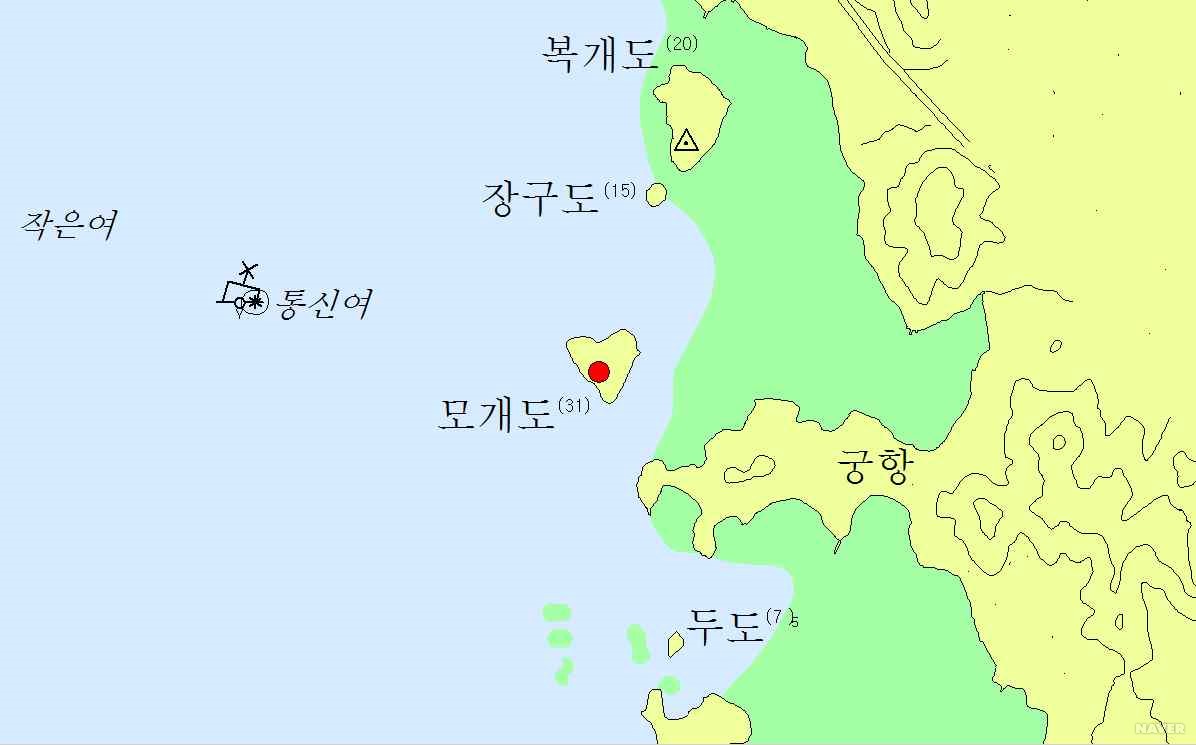 모개도 - 모개도 해도