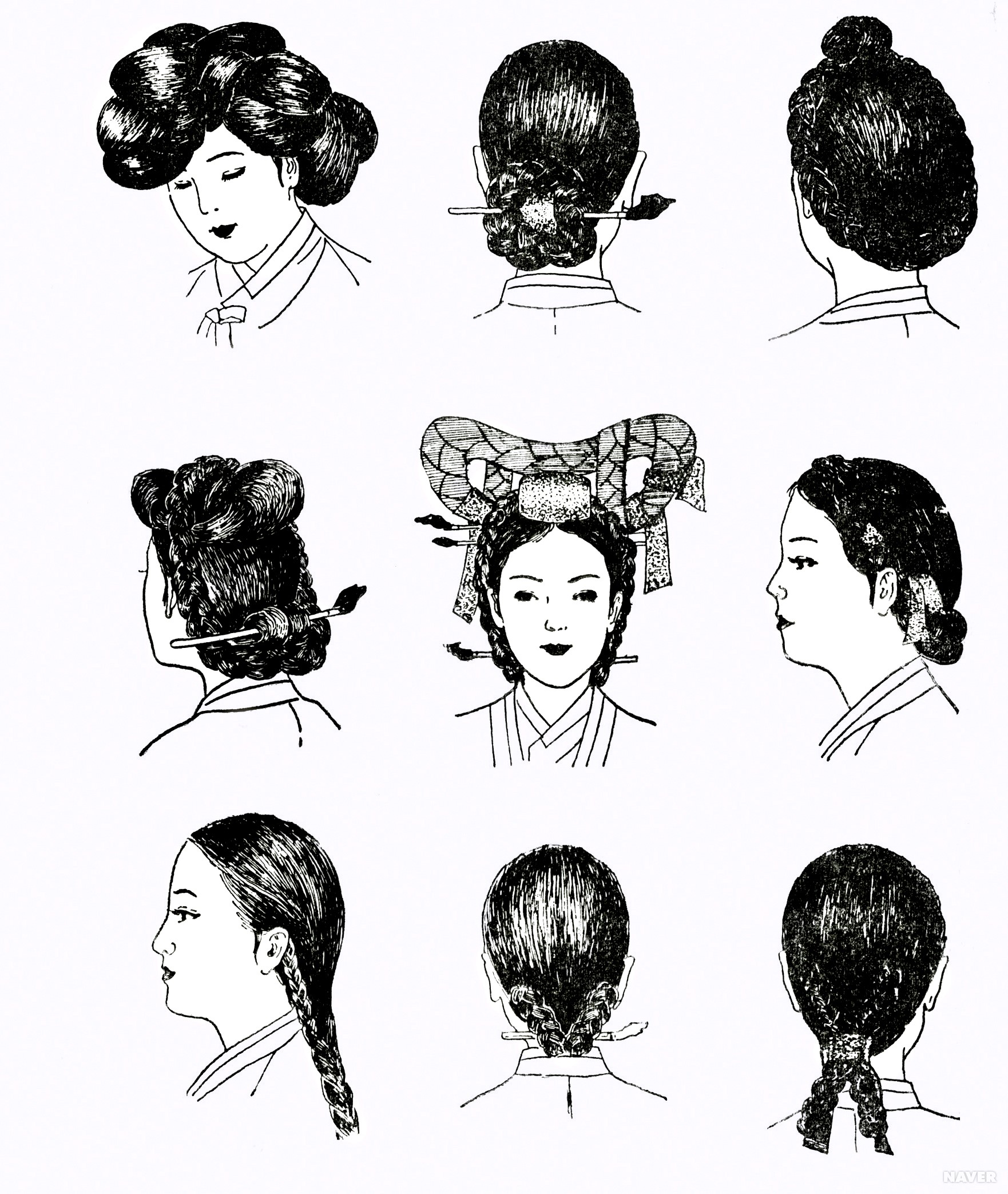 조선시대 여자머리양식