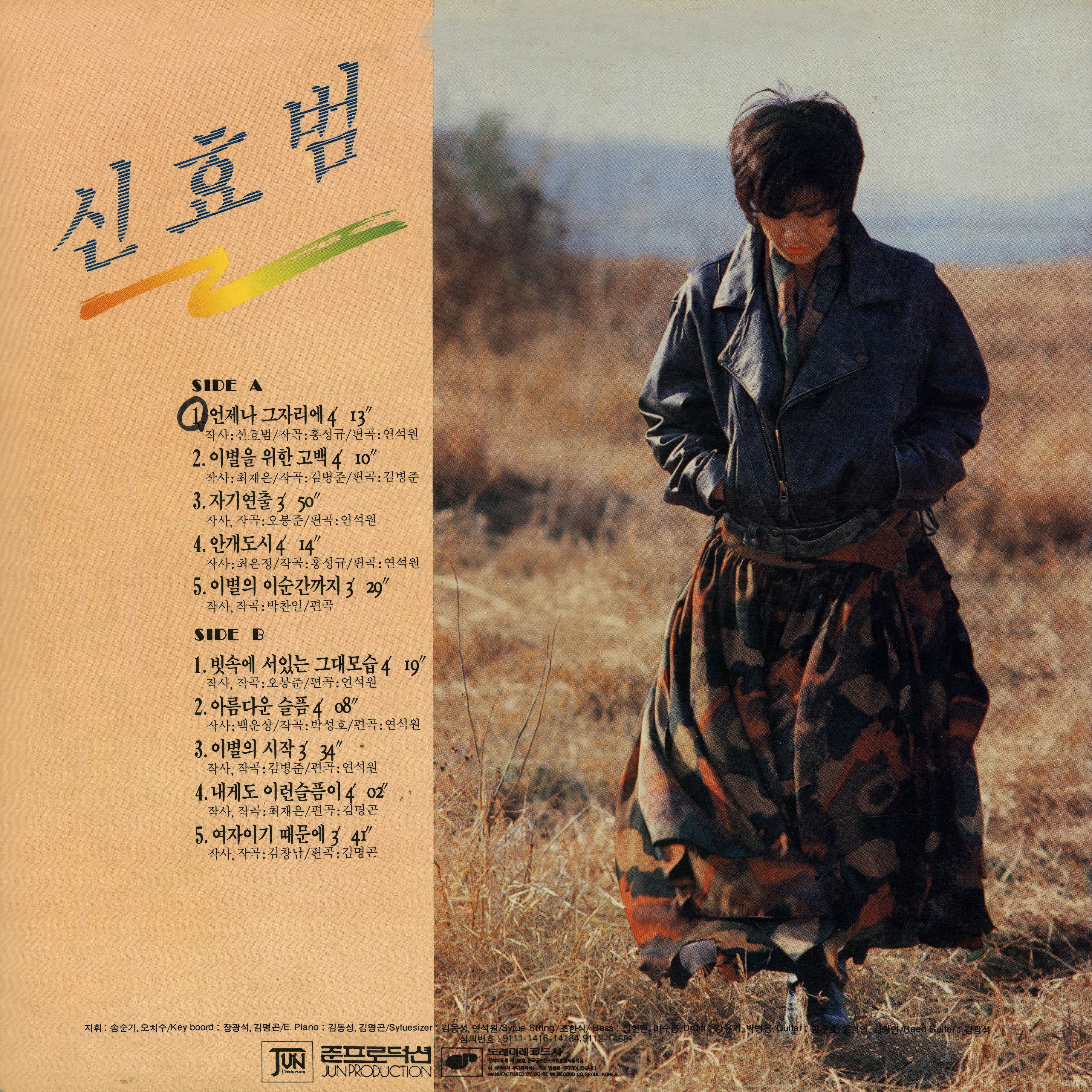언제나 그자리에 / 빗속에 서있는 그대모습 - 언제나 그자리에 / 빗속에 서있는 그대모습 앨범 뒷면