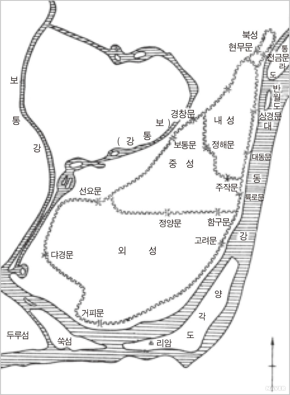고구려 - 그림 15. 장안성 평면도