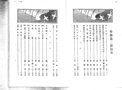 《학조》 2호 목차