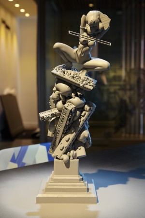 돈선필, [선 위의 모뉴먼트] 시리즈, 혼합재료, 2015