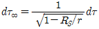 d=1-R