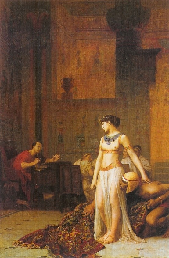 레이스테르와 젠틸레스키의 ‘자화상’ - 장 레옹 제롬, [카이사르 앞의 클레오파트라], 1866년