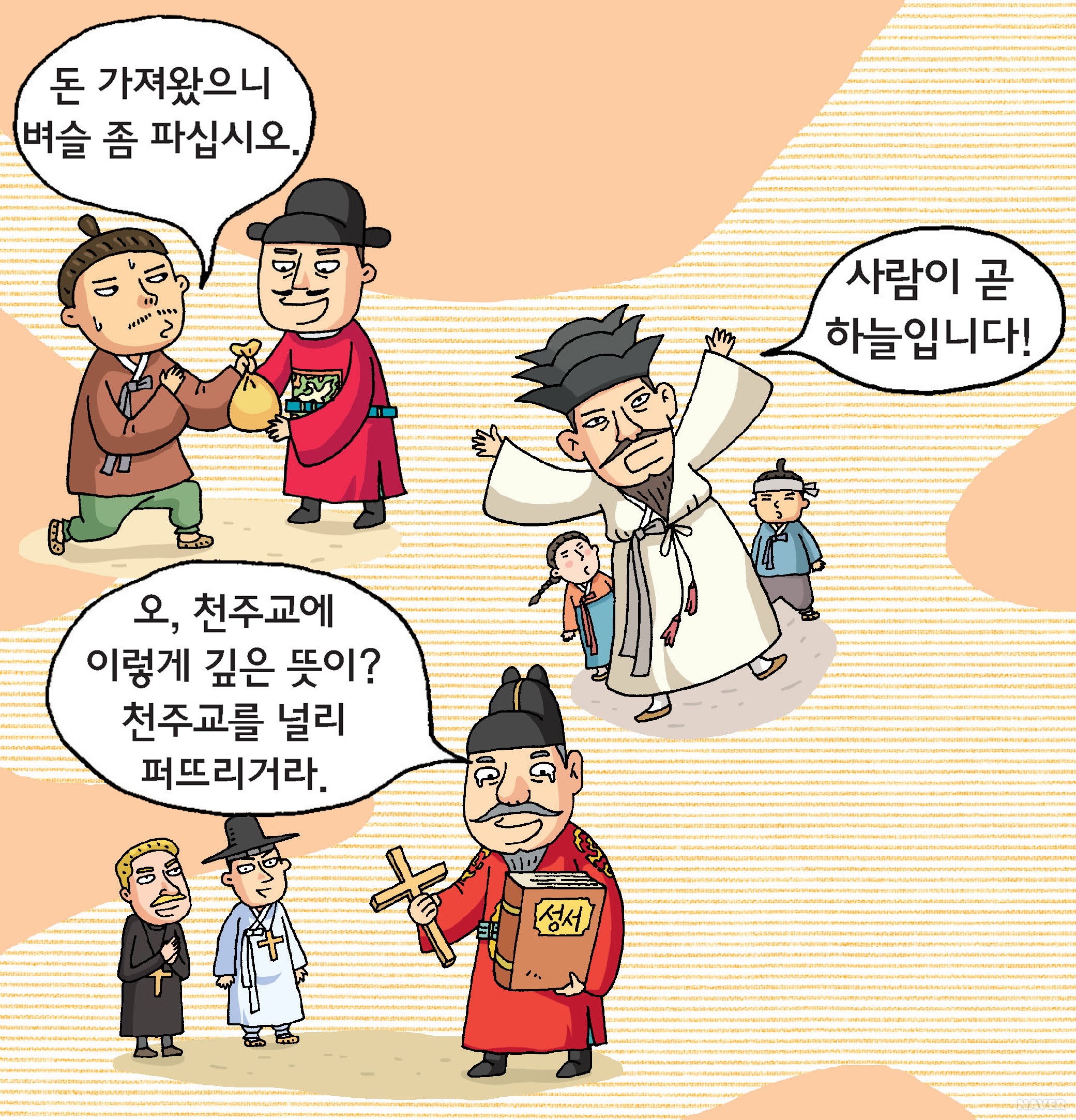 세도 정치 때문에 괴로운 백성들 - 틀린 그림 찾기