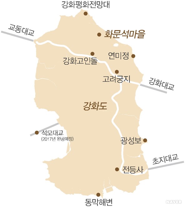 강화화문석마을 - 강화화문석마을 약도