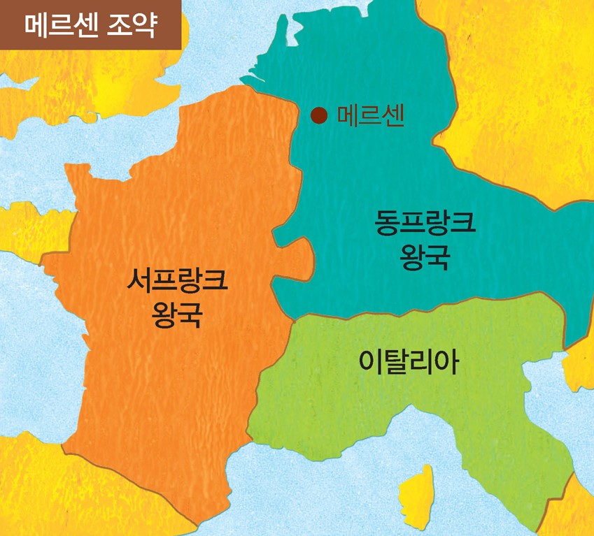 프랑크 왕국의 분열 - 메르센 조약