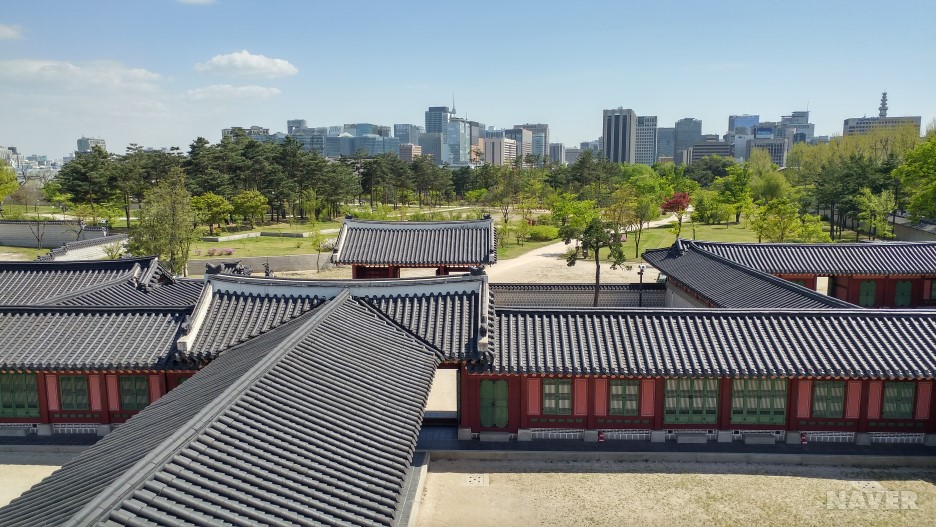 태원전에서 바라본 서울 시내