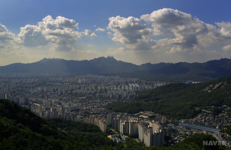 북한산 백운대 전경
